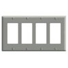 Leviton Wallplates Mid Nyl 4G Decr-I PJ264-I